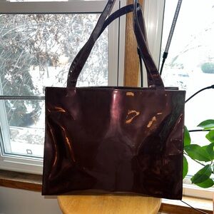 1970s Vintage Lerner New York Chocolate  Tote Bag
